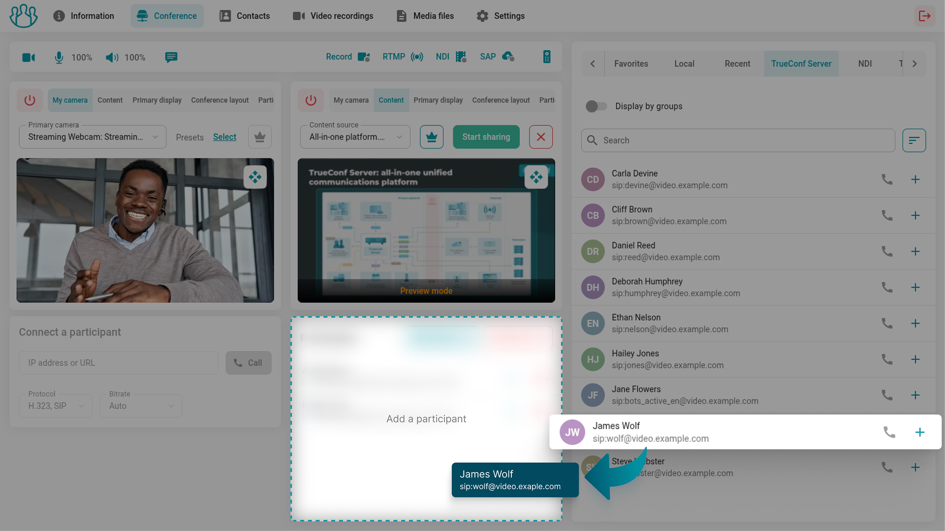 TrueConf Group 2.1 Major Update: AI, New Interface, Tablet Control, and Much More 22 TrueConf Group 2.1 Major Update: AI, New Interface, Tablet Control, and Much More 21