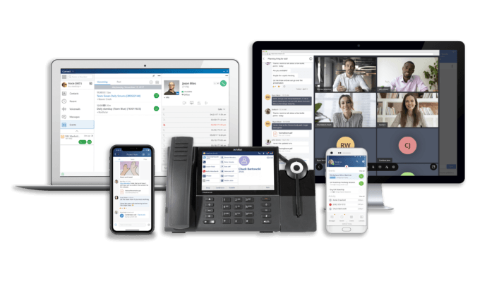 Mitel MiCollab video meeting interface