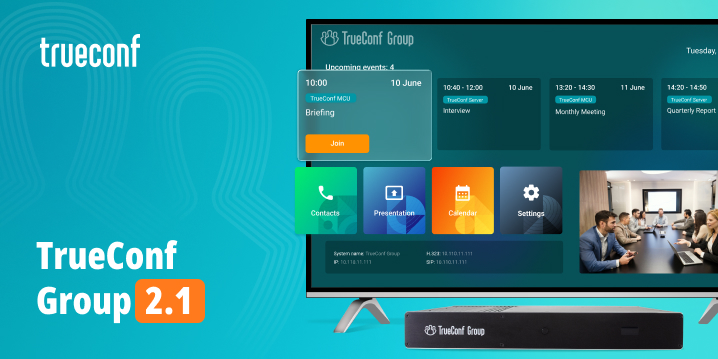 TrueConf Group 2.1 Major Update: AI, New Interface, Tablet Control, and Much More