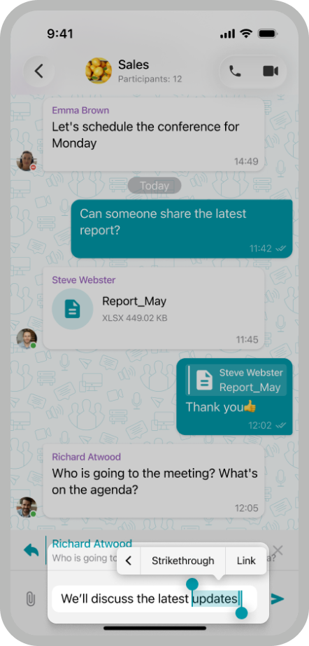 TrueConf 4.0 for iOS: Voice Messages and Additional Statuses 27 TrueConf 4.0 for iOS: Voice Messages and Additional Statuses 16