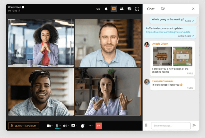 Secure Video Conferencing: Security Features and Platforms Compared 8 Business video meeting via TrueConf