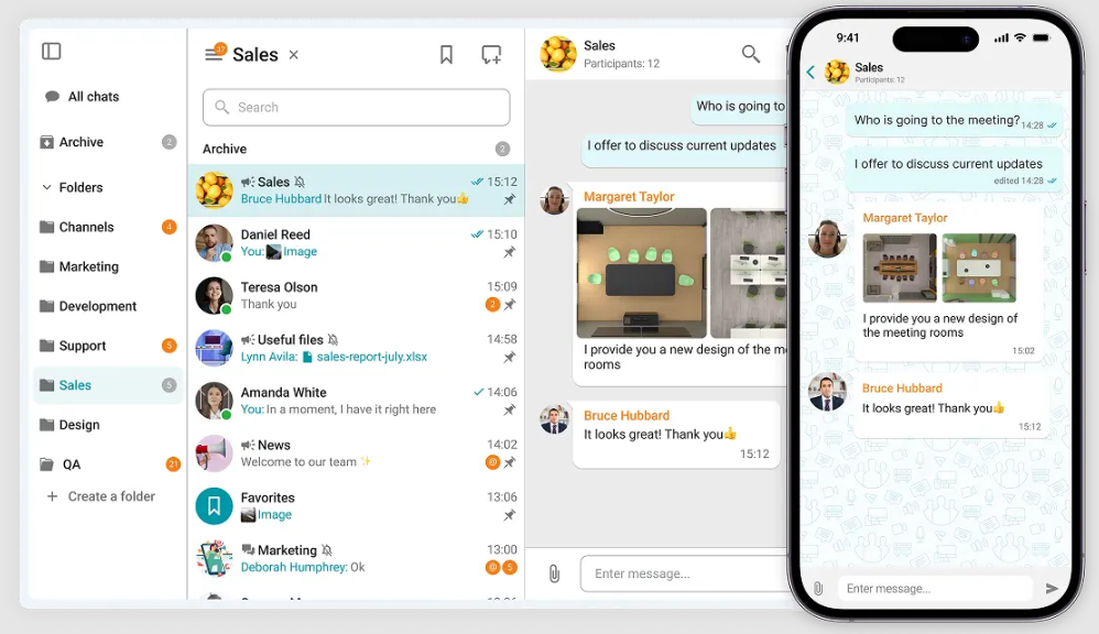Secure enterprise chat Secure enterprise chat