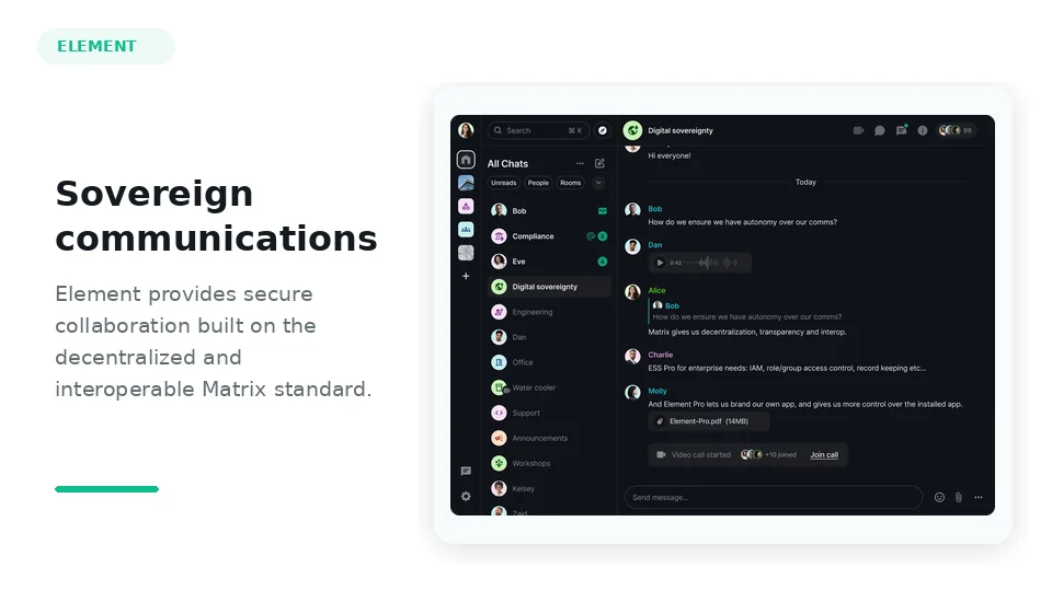 Element encrypted messenger