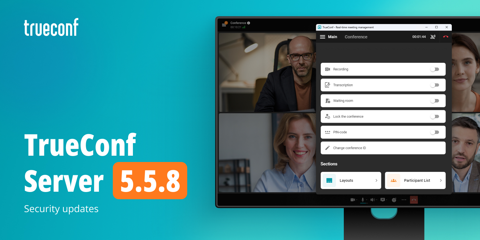 TrueConf Server 5.5.8: Built-in PHP Web Stack Update 1
