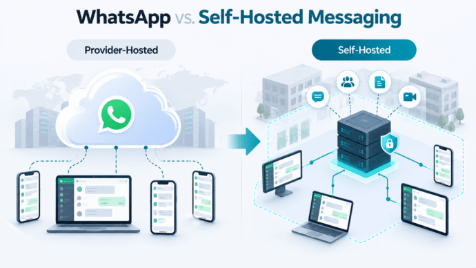 Self-Hosted WhatsApp Alternative: 4 Private Messaging Platforms Compared 4 WhatsApp vs. Self-Hosted Messaging