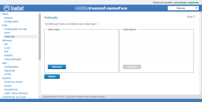Como conectar usuários de diferentes instâncias do TrueConf Server 1