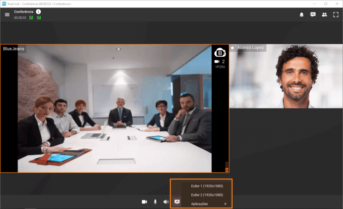 Como participar de reuniões hospedadas em serviços de videoconferência baseados em nuvem 4