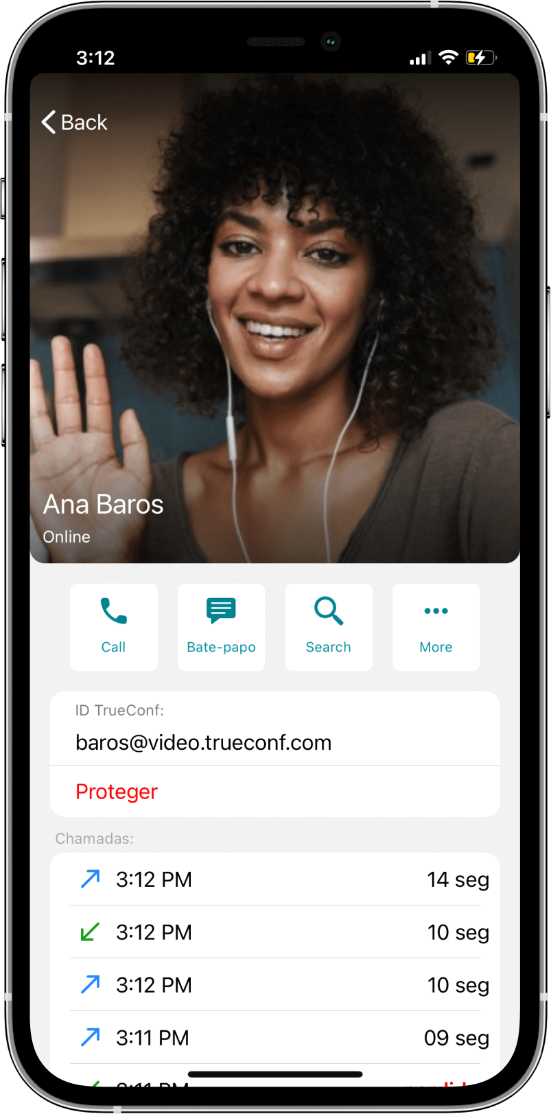 TrueConf 3.3 para iOS: nova interface do usuário, modo de reunião inteligente, acesso offline a chats, contatos e histórico de chamadas 15