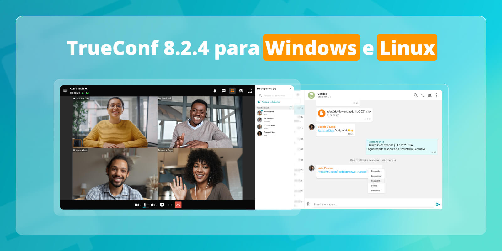 TrueConf 8.2.4 para Windows e Linux: atualizações e melhorias 1