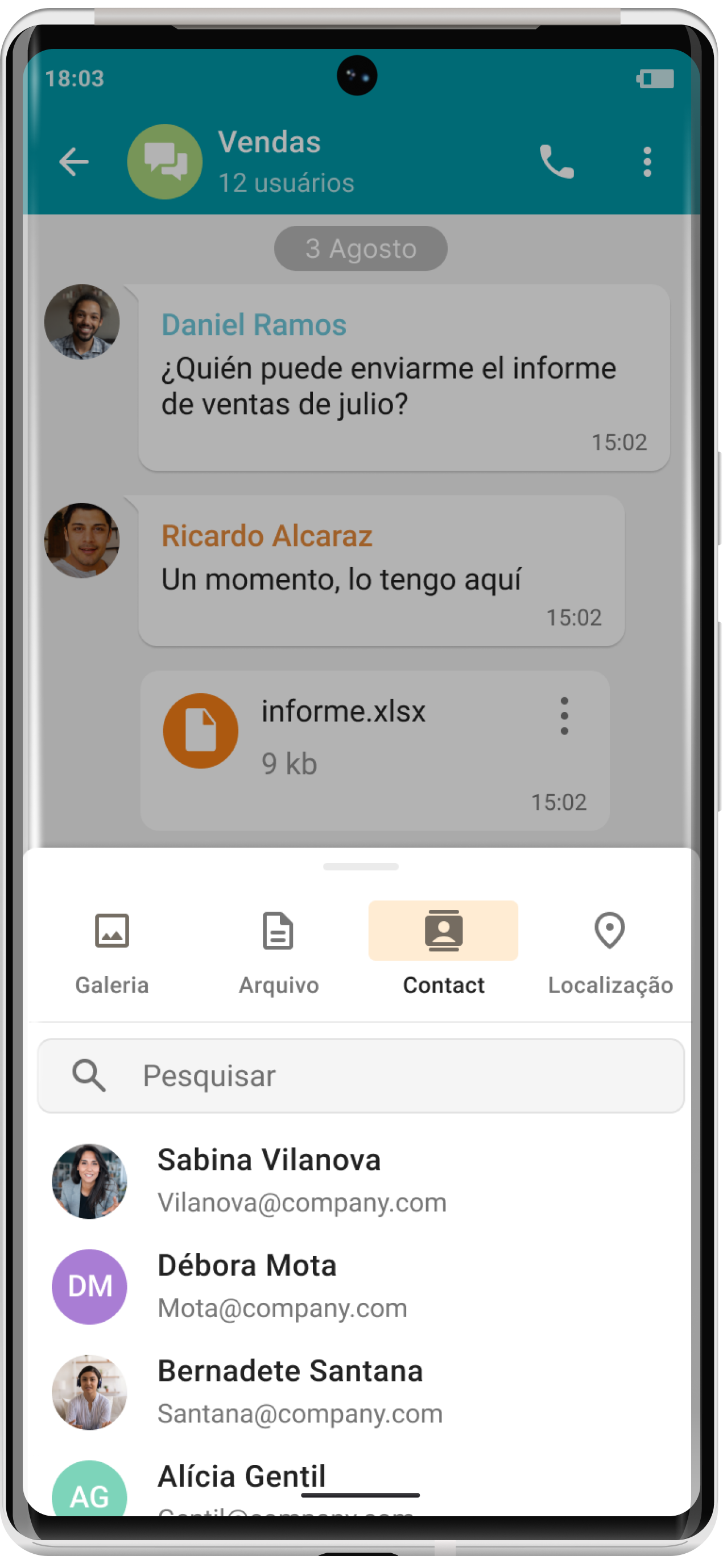TrueConf 2.2 para Android: modo somente áudio e compartilhamento de arquivos 5