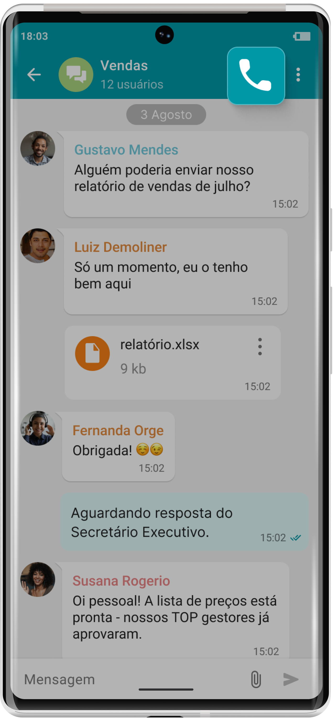 TrueConf 2.2 para Android: modo somente áudio e compartilhamento de arquivos 10
