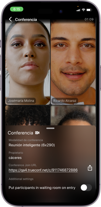 TrueConf 3.5 para iOS: Diseños inteligentes y soporte para salas de espera 11