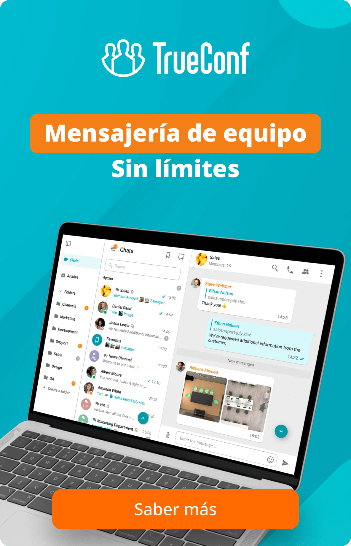 ¡Prueba la plataforma segura de videoconferencias de TrueConf!