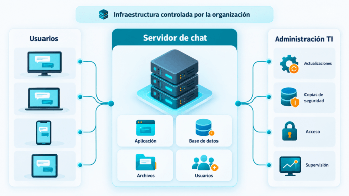Qué significa realmente autohospedar un chat