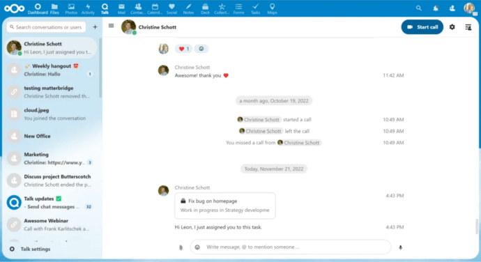 Nextcloud Talk