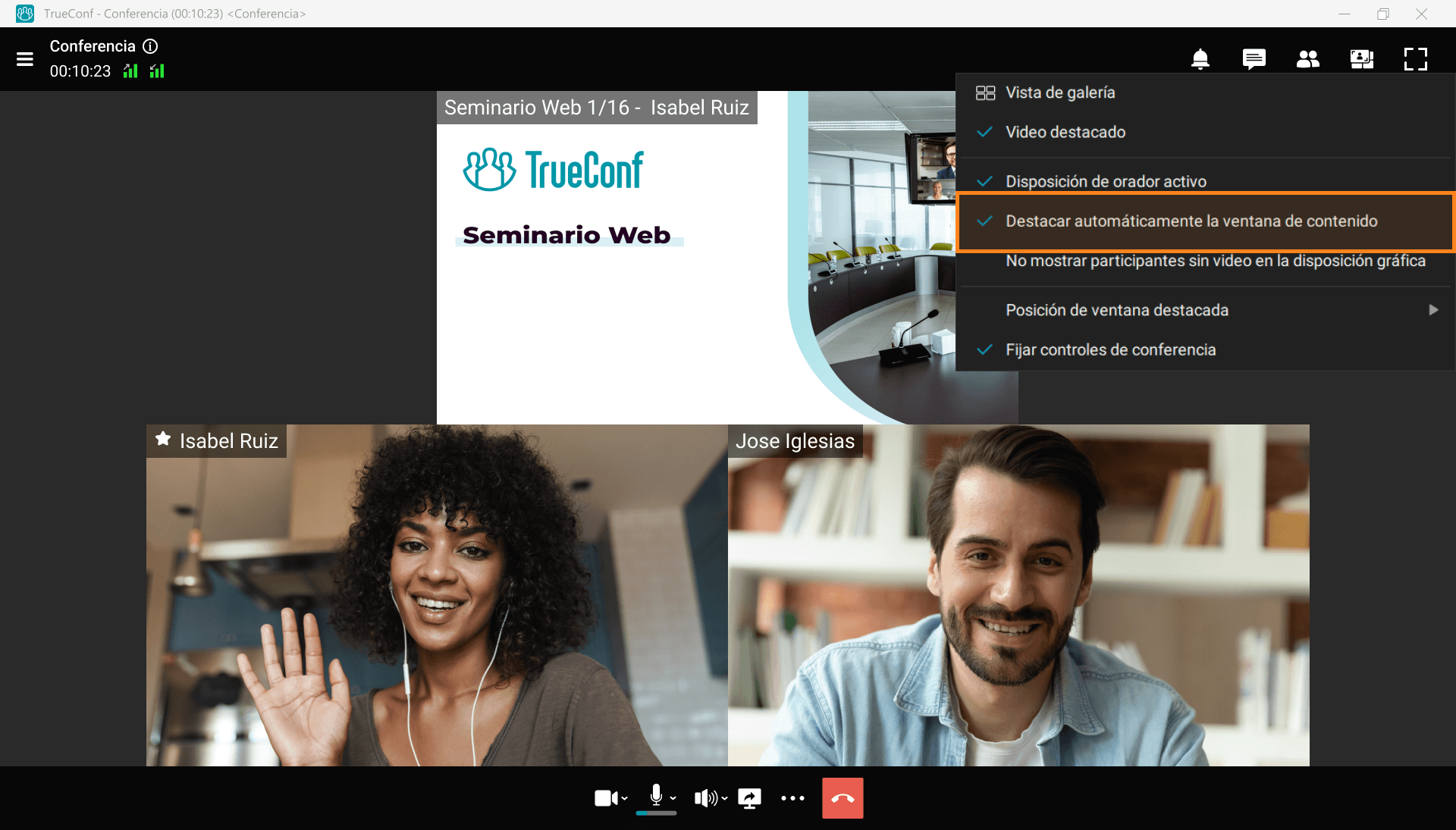 TrueConf 8.1 para Windows: mensajería de equipo mejorada, reproductor multimedia para grabaciones y destacado automático de contenido 5