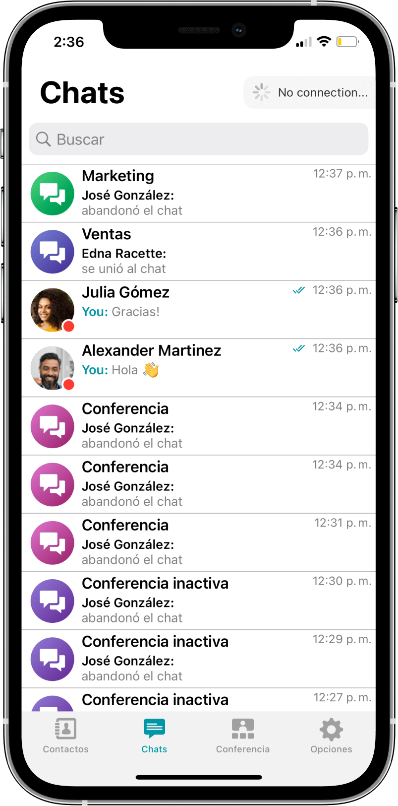 TrueConf 3.3 para iOS: nueva interfaz de usuario, modo de reunión inteligente, acceso sin conexión a chats, contactos e historial de llamadas 7