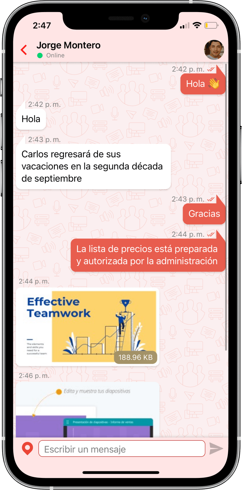 TrueConf 3.3 para iOS: nueva interfaz de usuario, modo de reunión inteligente, acceso sin conexión a chats, contactos e historial de llamadas 12