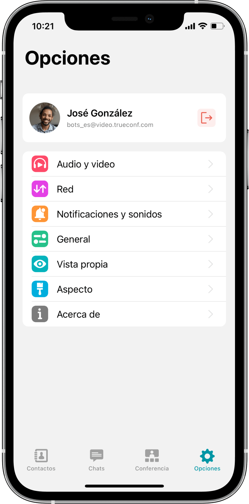 TrueConf 3.3 para iOS: nueva interfaz de usuario, modo de reunión inteligente, acceso sin conexión a chats, contactos e historial de llamadas 19
