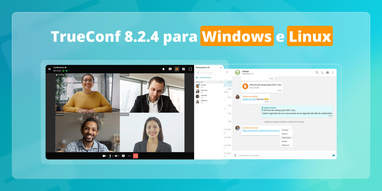 TrueConf 8.2.4 para Windows y Linux: Actualizaciones y mejoras 1