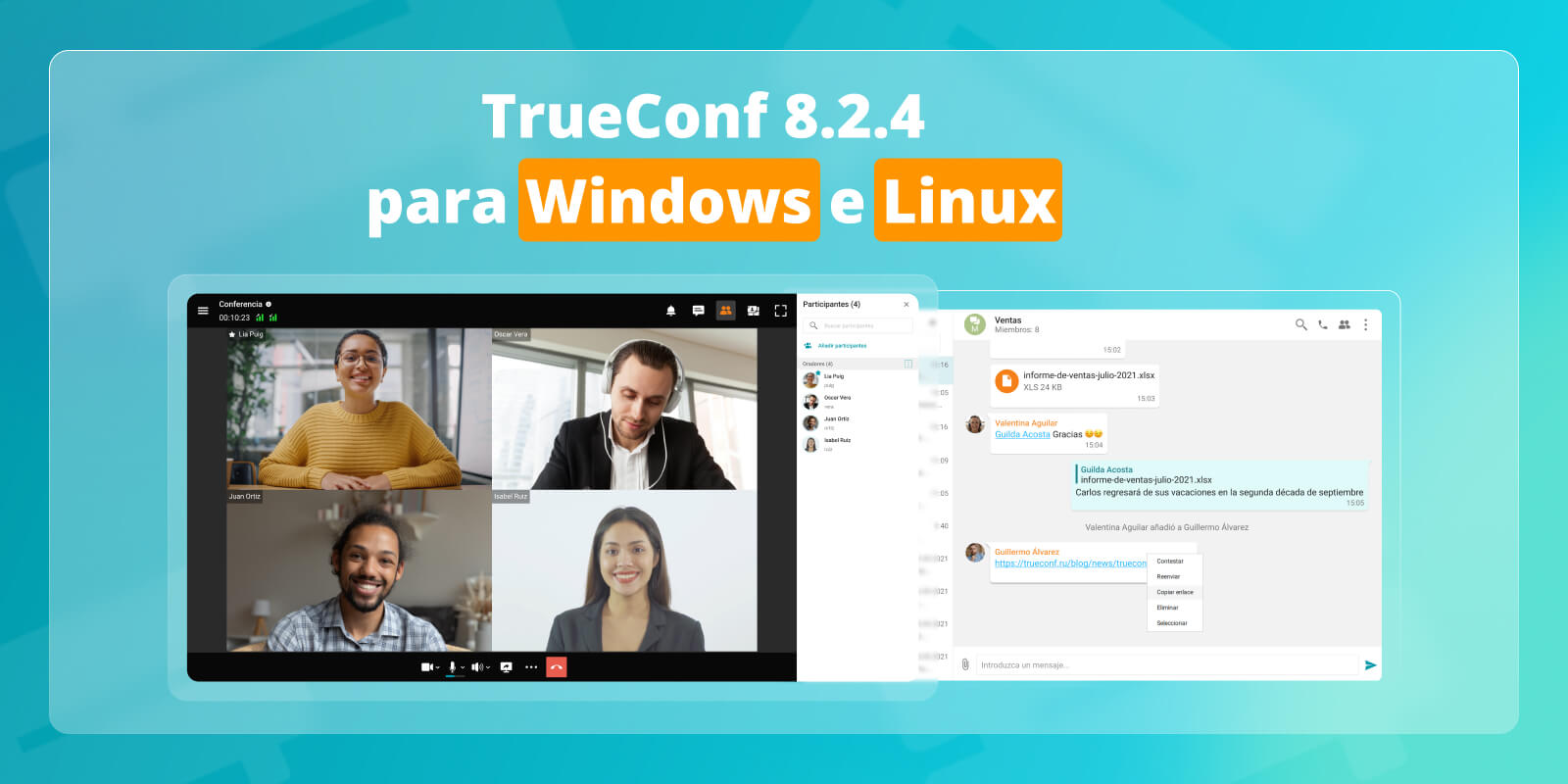 TrueConf 8.2.4 para Windows y Linux: Actualizaciones y mejoras 1