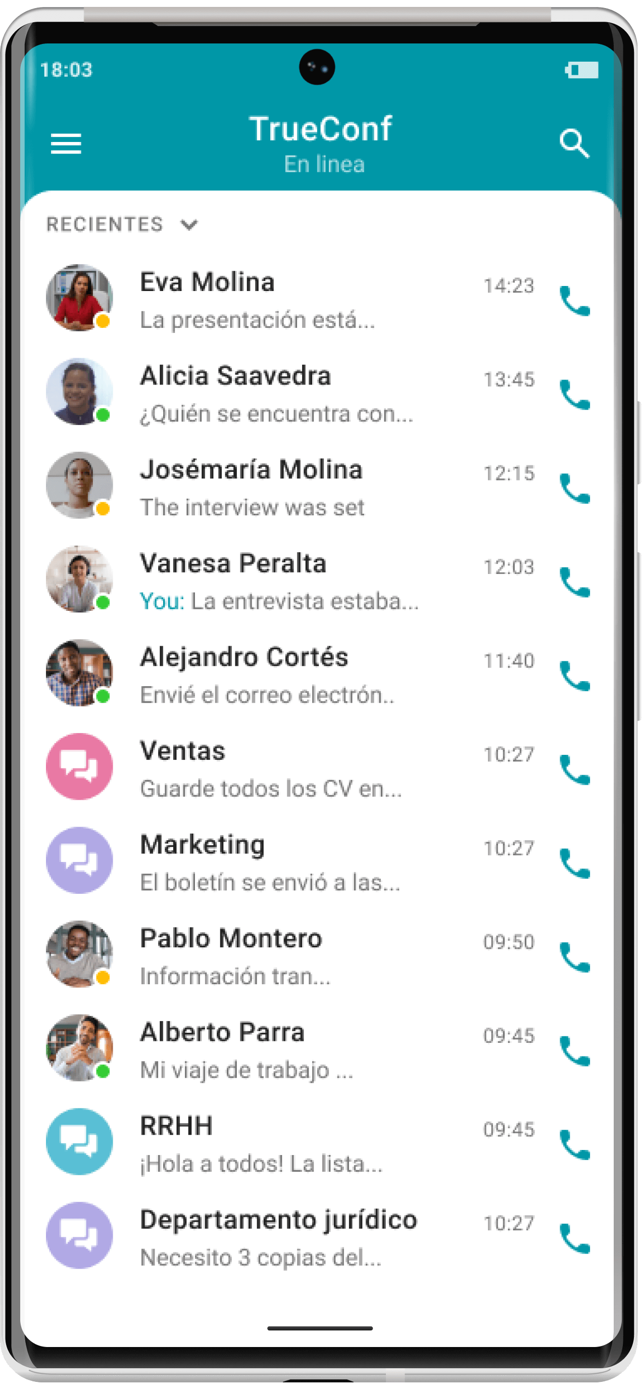 TrueConf 2.2 para Android: modo de solo audio y compartir archivos 11