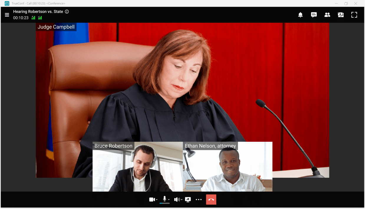 Courtroom Video Conferencing
