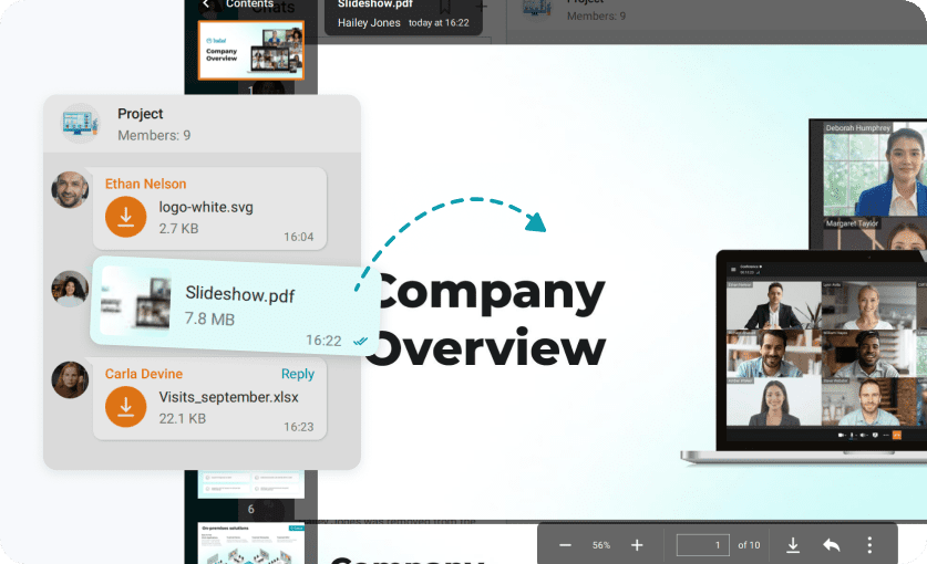 Visor de documentos y medios integrado Visor de documentos y medios integrado