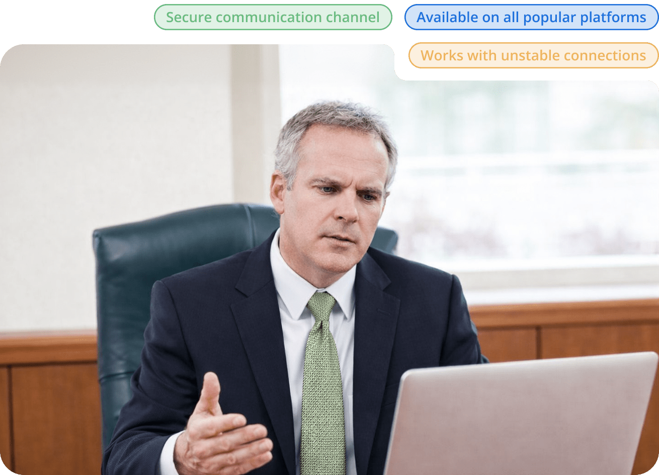 Secure Military Messaging and Video Conferencing