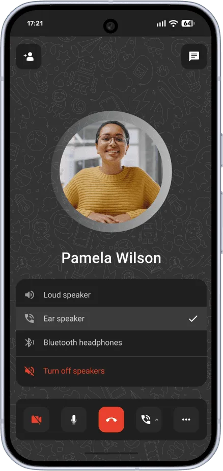 In-app controls TrueConf for Android In-app controls TrueConf for Android