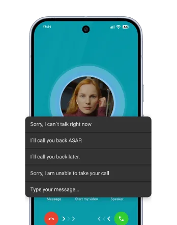 Quick Replies to Incoming Calls Quick Replies to Incoming Calls