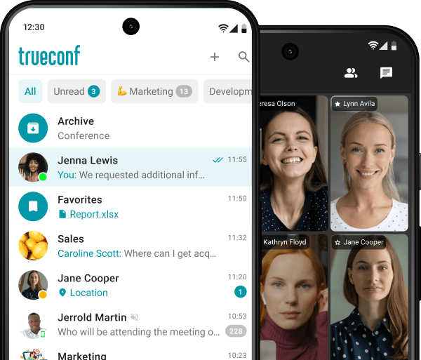 Experimenta el poder de TrueConf para Android de inmediato