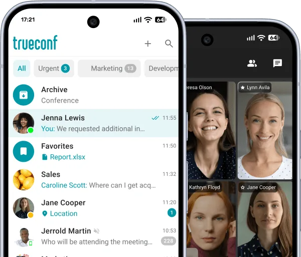 Experience the power of TrueConf video conferencing app for Android right away Experience the power of TrueConf video conferencing app for Android right away