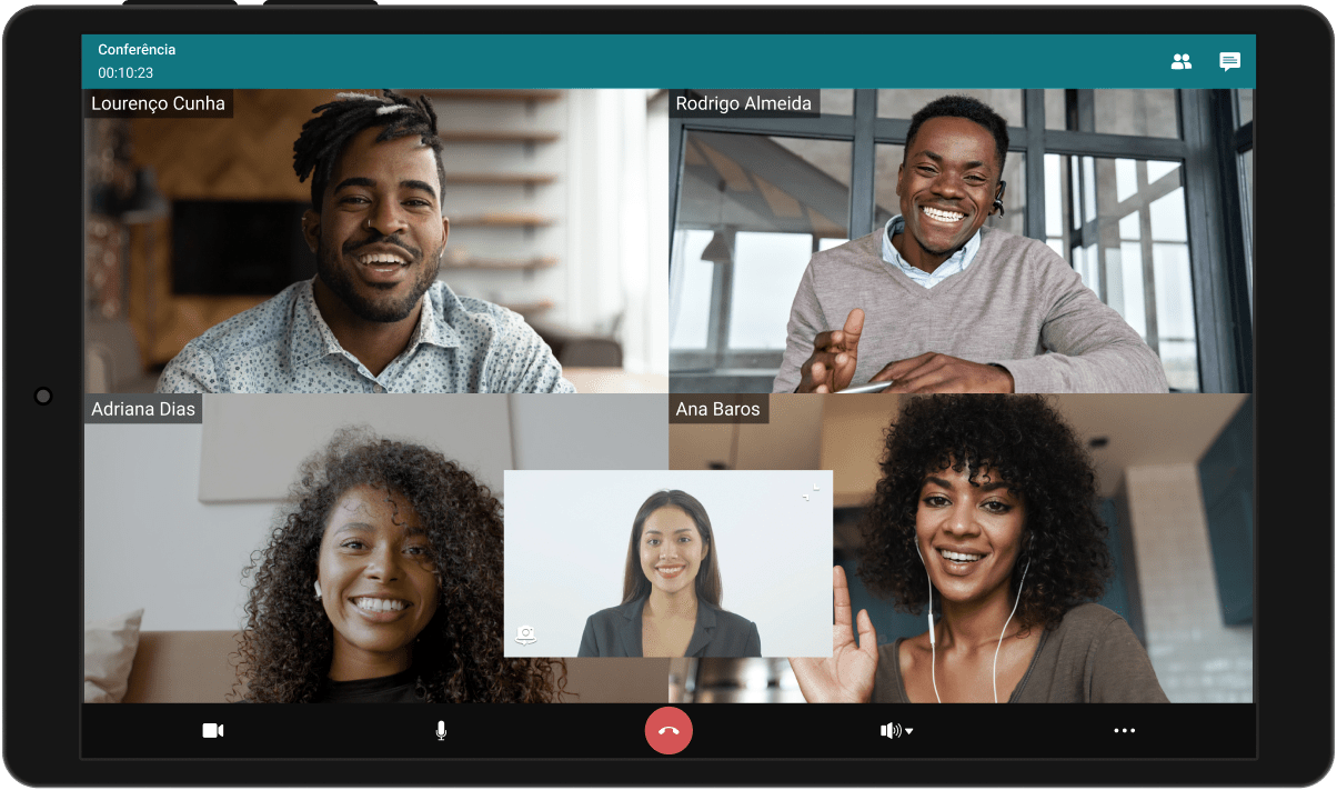Videochamadas e conferências no Android