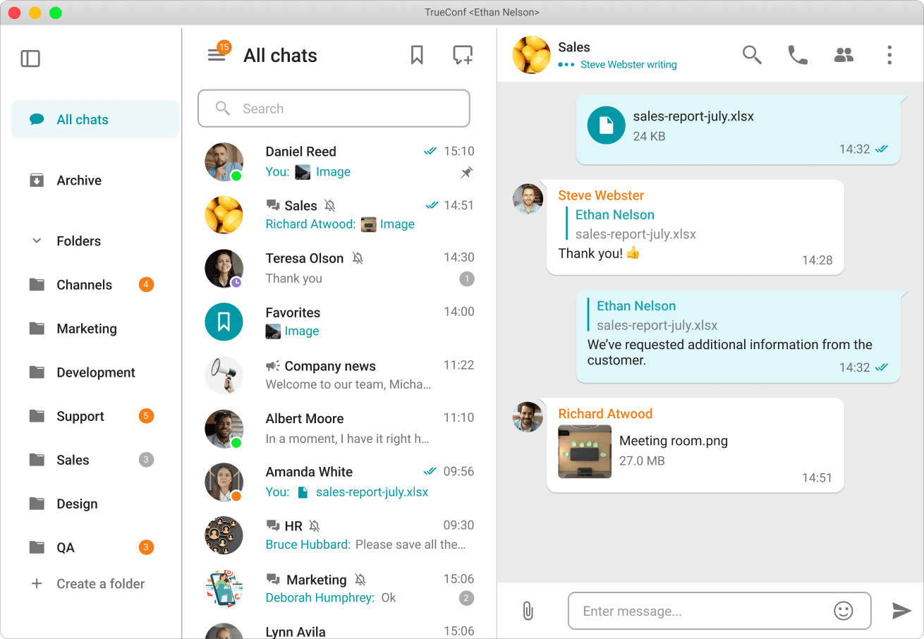 Mensajería de equipo