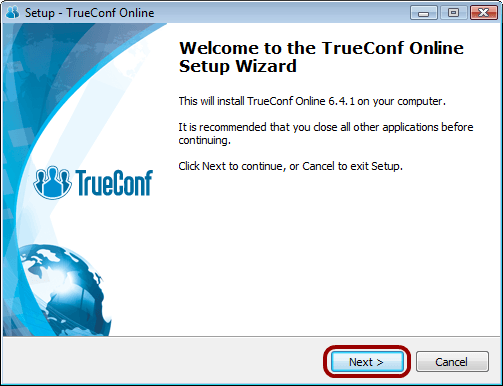 TrueConf Online Setup Wizard