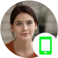 On the phone