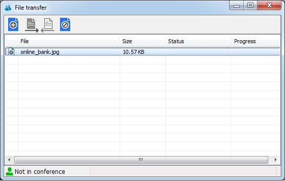 File Transfer at video conferencing