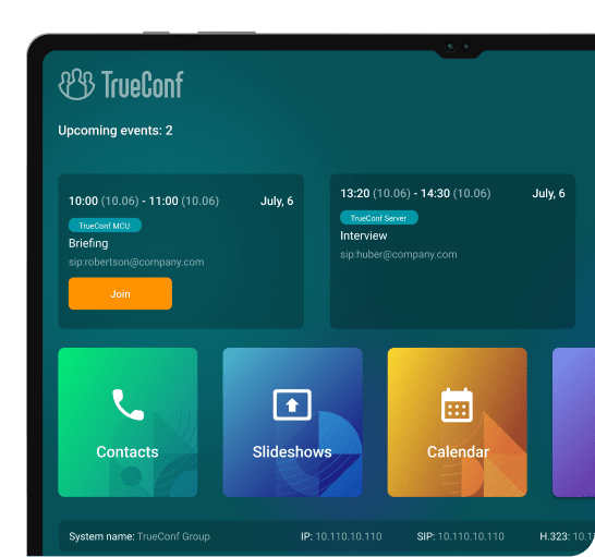Control via Tablet Control via Tablet