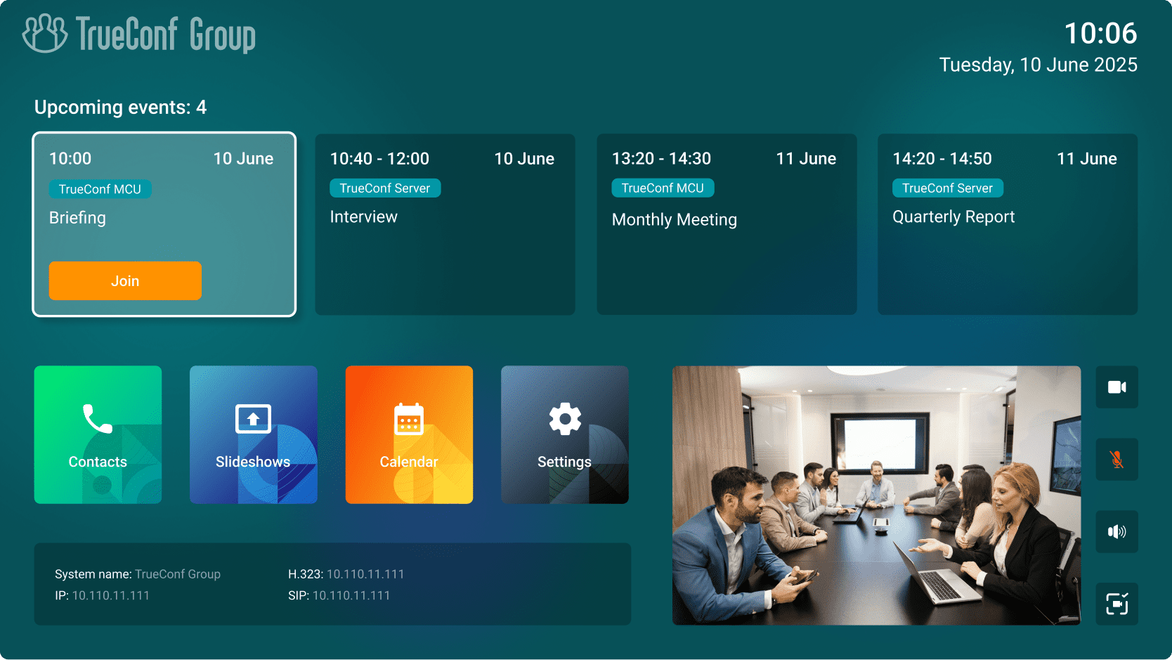 Video Conferencing Endpoint — All-in-One — TrueConf Group