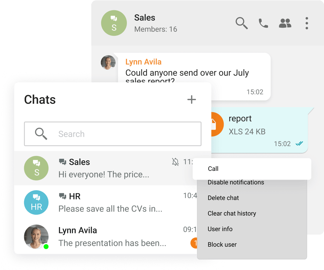 Group and Personal Chats Group and Personal Chats