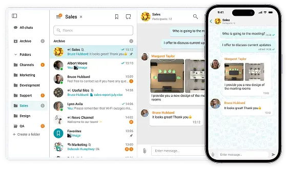 Workplace Chat App for Secure Video Conferencing