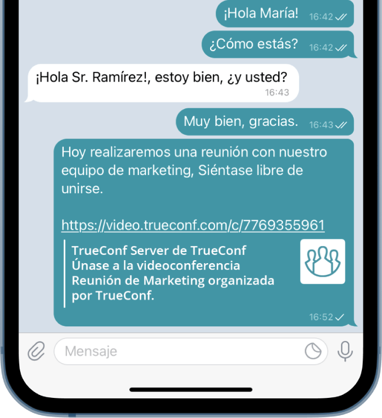 Revisa tu servicio de mensajería o chat
