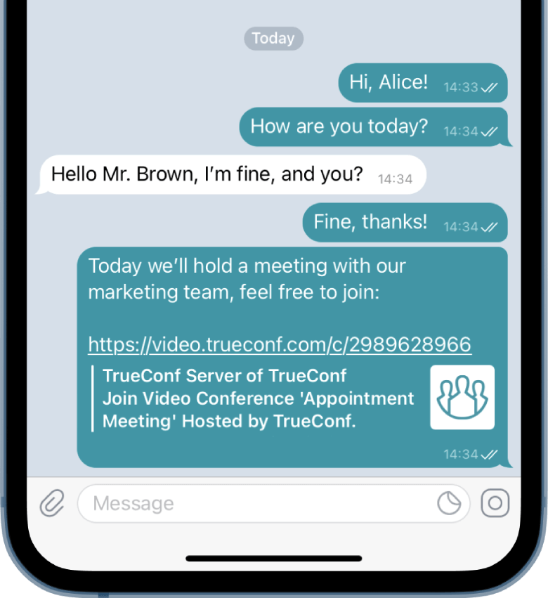 Verifique suas mensagens ou chat