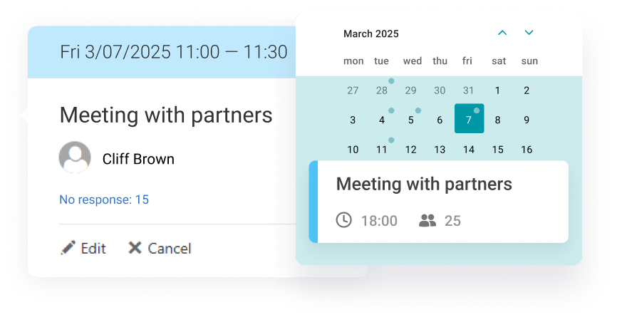 Seguimiento de eventos del calendario