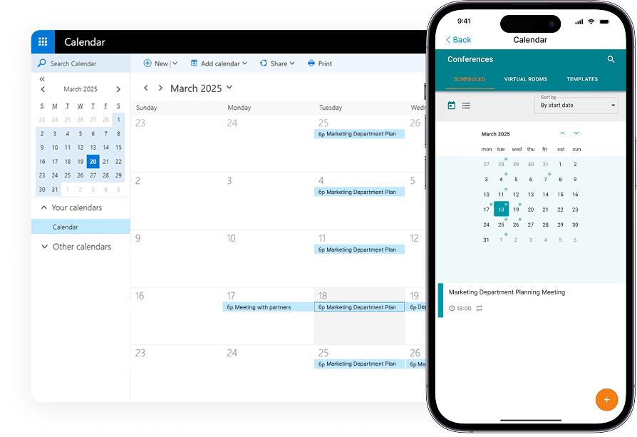 Sincronización en todos los dispositivos