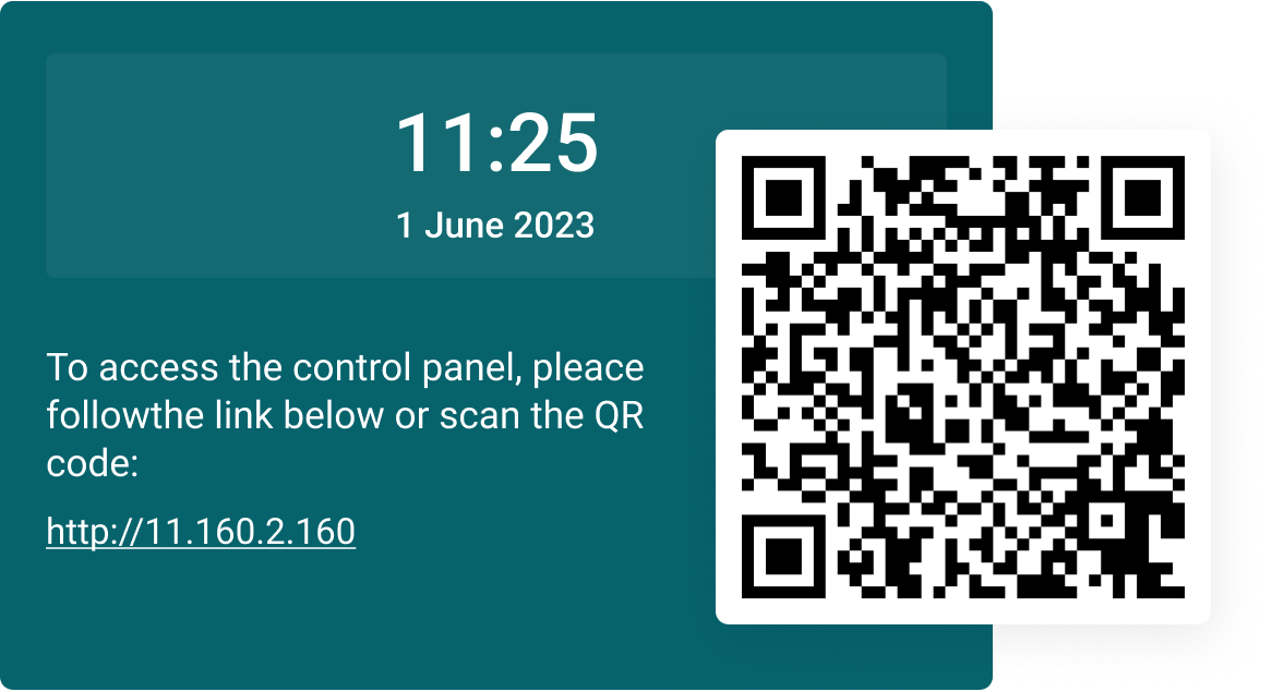 Conexão via código QR Conexão via código QR