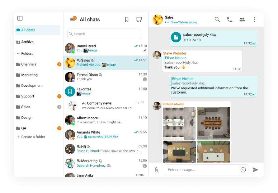 Mensajería de equipo