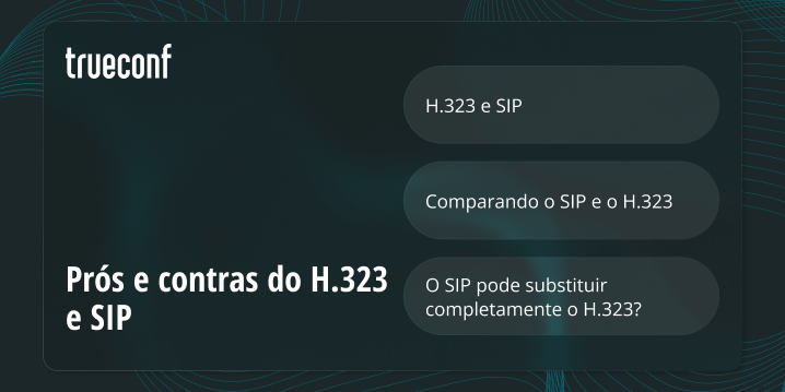 Prós e contras do H.323 e SIP
