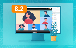 TrueConf 8.2 para Windows: supressão de ruído baseada em IA, mensagens de equipe aprimoradas e compartilhamento de áudio